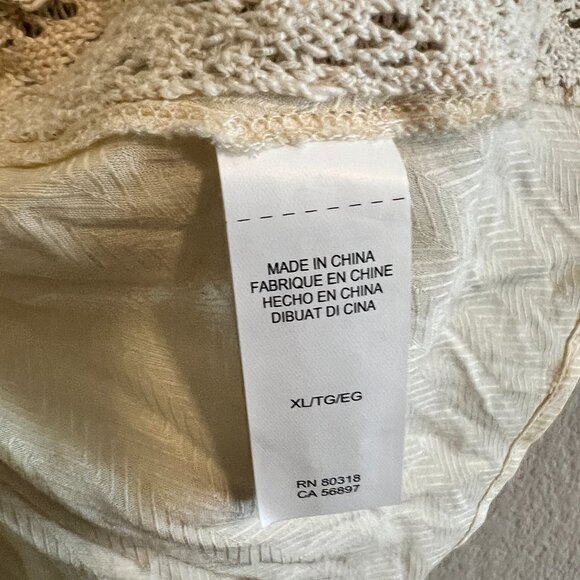 Lucky Brand Crochet Sweater - Sz XL (NWT) - Picture 4 of 8